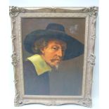 E.J.H. SCHOLTEN Portrait of a Gentleman in the manner of Rembrandt, Oil painting on canvas,