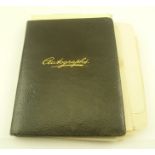 AN AUTOGRAPH ALBUM, in part related to The Panshanger Estate, Hertfordshire. Contains amongst many