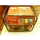 A HONDA EB 1900X PETROL DRIVEN GENERATOR with 115v and 230v outlets