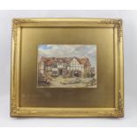 FREDERICK HENRY HENSHAW (1807-1891) "Shakespeare House, Bovington", a Watercolour, label