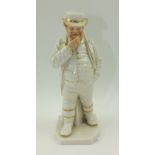 A ROYAL WORCESTER PORCELAIN "JOHN BULL" FIGURE, factory back stamp to base, 17cm high