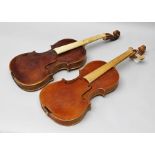 A FULL SIZE ENGLISH VIOLIN with internal paper label hand inscribed "B.W. made in Wolverhampton 1992