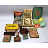 A COLLECTION OF VINTAGE GAMES to include "The Silver Bullet" or The Road to Berlin, Spelling,