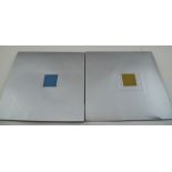 TWO MERCEDES BENZ SILK LADIES SCARVES in original silver card branded pack