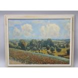 CARL CORNELIS van NIEKERK A 20th century oil on canvas landscape of south Limburg, Netherlands,