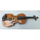 A 20TH CENTURY FULL SIZE CZECHOSLOVAKIAN VIOLIN bearing interior paper label "Antonius