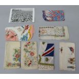 A COLLECTION OF SEVEN MID 20TH CENTURY RAYON HANDKERCHIEFS, including Royal Commemorative, four