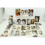 A COLLECTION OF TWENTY-SEVEN POSTCARDS OF STARS OF THEATRE AND STAGE, six bearing autographs, Kurt