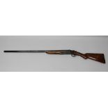 WEBLEY & SCOTT A SINGLE BARREL 12 BORE EJECTOR SHOTGUN, No.56755, 32" barrel, stock 14.25", choke