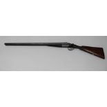 WEBLEY & SCOTT A 12 BORE SIDE BY SIDE EJECTOR SHOTGUN, N.93212, barrels 30", stock 15", choke