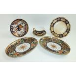 A ROYAL WORCESTER PORCELAIN TRIO, comprising tea cup, saucer and tea plate, in blush ivory and