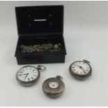 "ALLAM & CAITHNESS OF LONDON" A GEORGE III SILVER PAIR CASED GENTLEMAN'S POCKET WATCH, having