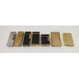 A COLLECTION OF SEVEN VARIOUS CIGARETTE LIGHTERS, includes "Dunhill", "Dupont" etc. (7)