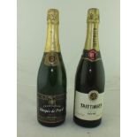 TAITTINGER CHAMPAGNE NV, 1 bottle MARQUIS DE PREVEL CHAMPAGNE NV, 1 bottle (2)