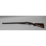 FREDERICK WILLIAMS A 12 BORE SIDE BY SIDE NON-EJECTOR SHOTGUN, No.125402, barrels 30", stock 14.75",