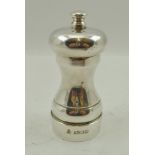 M.C. HERSEY & SON A SILVER PEPPER MILL, London 1982