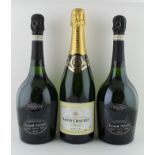 LAURENT PERRIER NV Champagne Grand Siecle, 2 bottles LOUIS CHAUREY NV champagne, 1 bottle (3)