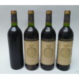 CHATEAU GRUAUD-LAROSE 1979 Saint Julien, Cordier, 4 bottles (levels into neck, one missing label)