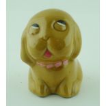 ONE MINIATURE CERAMIC PUPPY filled with liqueur
