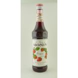 MONIN STRAWBERRY SYRUP, 1 bottle