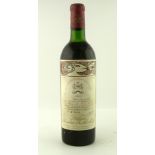 CHATEAU MOUTON ROTHSCHILD 1966 AC Pauillac, 1 numbered bottle (054009)