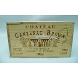 CHATEAU CANTENAC BROWN 2003 Margaux, 12 bottles in o.w.c.