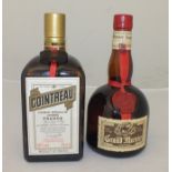 COINTREAU 40% vol., 1 x 70cl bottle GRAND MARNIER 38.5% vol., 1 x 50cl bottle (2)