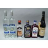 A SELECTION OF LIQUEURS comprising; Elixir Gambrinus Liqueurs 27%, 1 bottle with gift box Trivoski
