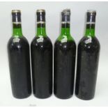 CHATEAU CANTEMERLE 1975 4 bottles (no labels, identified on foils, vintage advised from cellar