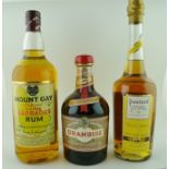 BOULARD CALVADOS Pays d'Auge Grand Solages, 1 bottle DRAMBUIE, 1 bottle MOUNT GAY Eclipse Barbados