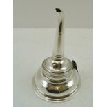 CRISPIN FULLER A LATE 18TH CENTURY SILVER WINE FUNNEL, London 1796, 73g.