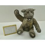 A "COUNTRY ARTIST'S" FILLED SILVER TEDDY BEAR, "The Major", limited edition 23/100, Birmingham 2000,