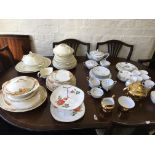 A selection of various tea and dinner ware.