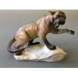 Beswick puma on rock 'Tawny Matt 1702.'