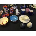 A large quantity of various ceramic ware including Denby, Jamie Oliver, Whittards.