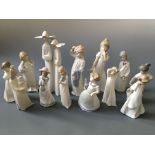A selection of Spanish figurines to include Nao, one Lladro, two Zaphir, one Rex, one D’Art SA,
