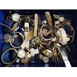 A collection of approx. 33 fashion wrist watches, along with a nurses watch.