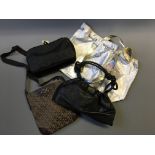 A DKNY signature bag and wash bag with a Sequoia black leather handbag and true Star Beyoncé bag.