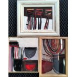 Twentieth Century Newlyn/Cornish School. Three framed, unsigned, acrylic on board and canvas