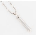 An 18ct white gold Theo Fennell Shaft pendant, hallmarked London 2004, on an 18ct white gold Theo