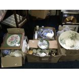 *Several boxes of various China ware.