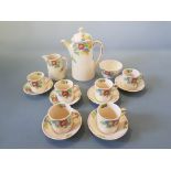 A 15 piece Royal Doulton coffee set Meadow D5 334.