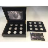 The Royal Mint Classic British Motorcars Collection eighteen-coin set, with Heritage Motor Centre