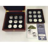 The Royal Mint The Golden Age of Steam five pound coin collection eighteen-coin set, with