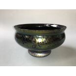 Royal Brierley studio glass bowl, diameter 20cm.