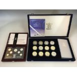 The Royal Mint The Millenium Coin Collection and 1996 United Kingdom silver Anniversary