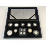 The Royal Mint two The Queens 80th Birthday Collection A Celebration in Silver thirteen coin sets,