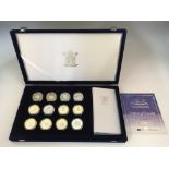 The Royal Mint The Queen Mother Centenary Collection twelve coin set, with certificate of