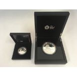 The Royal Mint Lunar Year of the Horse 2014 five-ounce silver proof coin with a one ounce silver