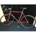 A gents W.F. Holdsworth drop handlebar racing bicycle